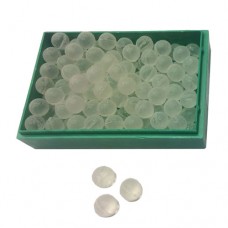 Шарики для рогатки стеклянные белые, диаметр 8 мм (100 штук)