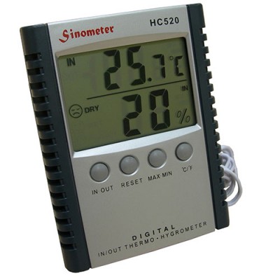 Домашняя метеостанция, термометр и гигрометр с выносным датчиком (температура, влажность) HC-520