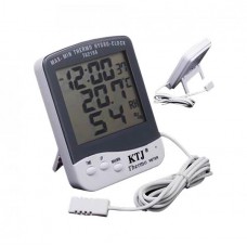 Домашняя метеостанция TA218 - термометр, гигрометр, выносной датчик (температура, влажность, часы)