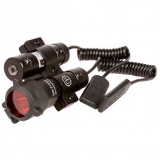 Лазерный целеуказатель ЛЦУ и тактический фонарь с красным светофильтром на кронштейне под посадку вивер