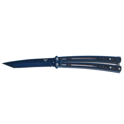 Нож бабочка - балисонг (синий, индиго)