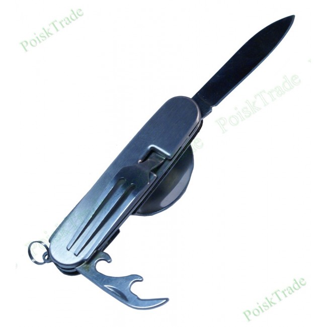 Туристический раскладной мини нож с вилкой и ложкой | Купить, цена, фото